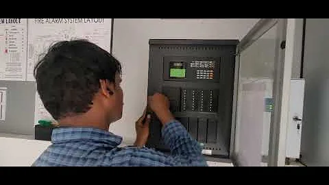Addressable fire alarm panel commissioning 