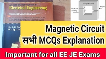 Magnetic Circuit.. RK Rajput Chapter-5 सभी MCQs Explanation..  Important for SSC JE, UPSSSC, PGCIL.