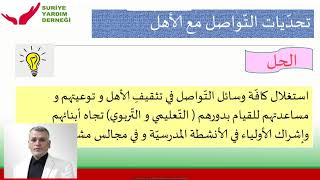 6 التواصل الفعال مع الأهالي و دمجهم بالعملية التعليمية - فوائد التعاون بين المدرسة و الأهل