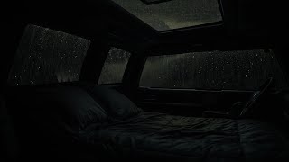 ⛈ Serenade of Raindrops: Cozy Moments Inside the Camping Car 🚗