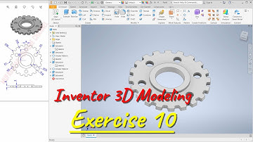 Exercise 10 Inventor Basic Part Design Modeling Tutorial For Beginner