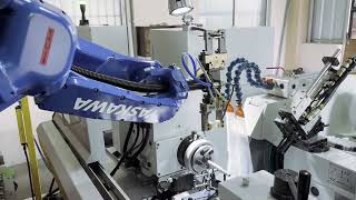 Armature  Shaft Automation | Palmary Grinding & Rack Rolling with Yaskawa Robot  | Machine tending