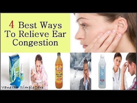 What are some good ways to relieve ear congestion?