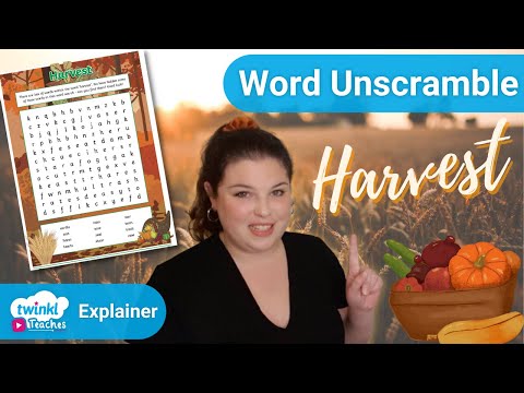 Harvest Word Scramble