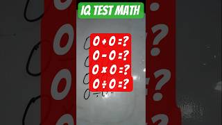 IQ TEST Math #maths #shortvideo #shorts #viralvideo #viral #iqtest