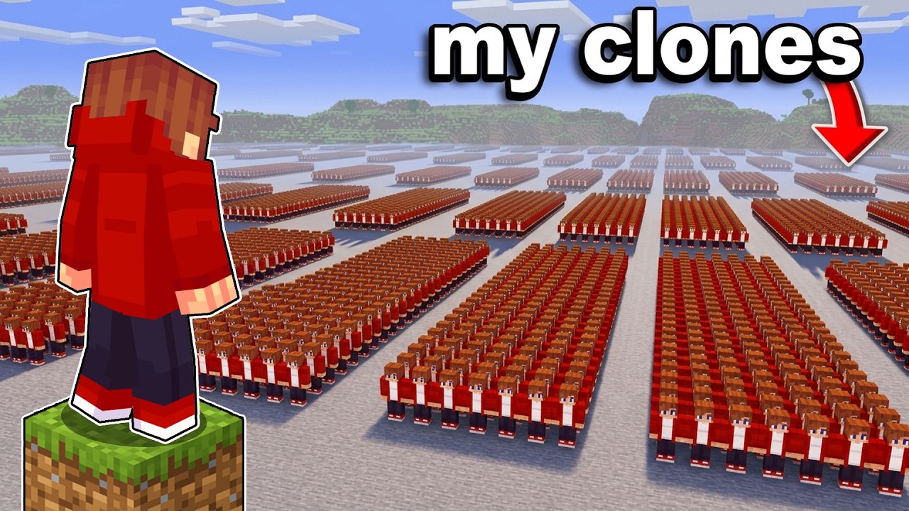 Using CLONES To Prank My Friends in Minecraft!