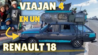 ❤FAMILIA de 4, en un RENAULT 18 break✅, camperizado x ellos, de DOS PISOS. PORQUE LA VIDA VUELA.