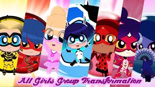 Miraculous Ladybug || Chibi Girls Group transformation - Special