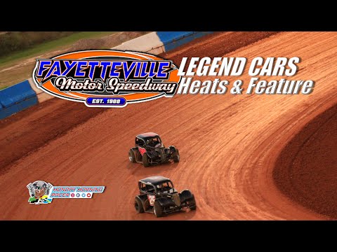 DIRT TRACK RACING at Fayetteville Motor Speedway - Legend Car Heats and Feature (10/23/2021)