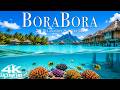 Bora Bora Ocean 4K | Lagoon Views & Relaxing Piano Music