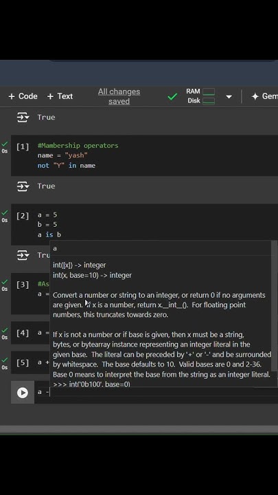 Membership operators | Assignment operators | python for beginners # ...