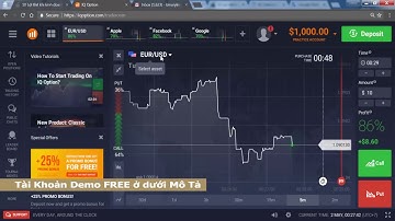 Hướng dẫn Mở tài khoản, Nộp và Rút tiền ở IQ option