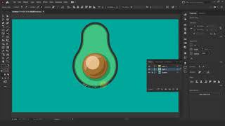 How to Draw Avocado Flat Design Graphic Design Adobe Illustrator Tutorial