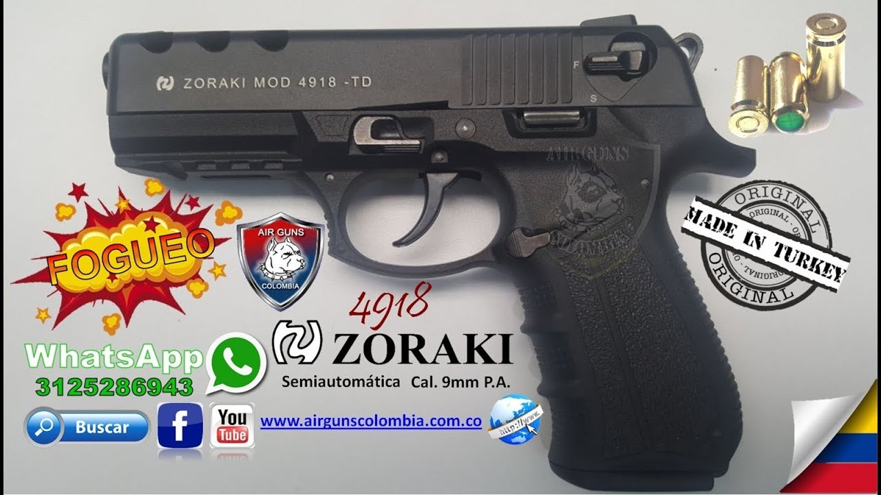 Comprar Zoraki Pistola de fogueo 4918 cromada mate en ASMC