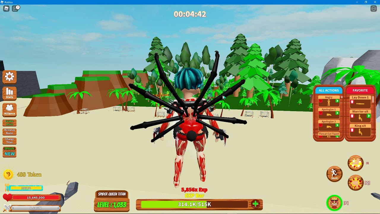 Titan Roleplay Simulator Spider Queen Titan Showcase Form 1 4 YouTube