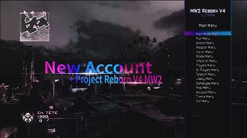 NEWS! NEW ACCOUNT + Project Reborn V4 Mod Menu MW2 1.14