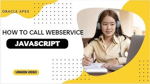 Oracle APEX - Call Webservice Using JavaScript #oracle #oracleapex #apex