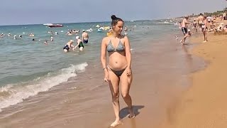 🇹🇷 Side Beach Walk Sunny Day at Türkiye