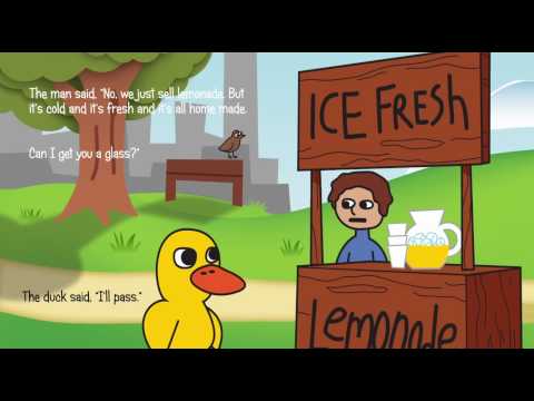 The Duck Song Lyrics Words To The Duck And The Lemonade Stand