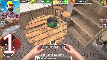 House Flipper: Home Design - Gameplay Walkthrough Part 1 - Office (Android, iOS)