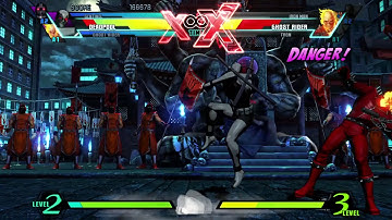 ULTIMATE MARVEL VS. CAPCOM 3 Deadpool,Ghost Rider,Sentinel Requested Gameplay