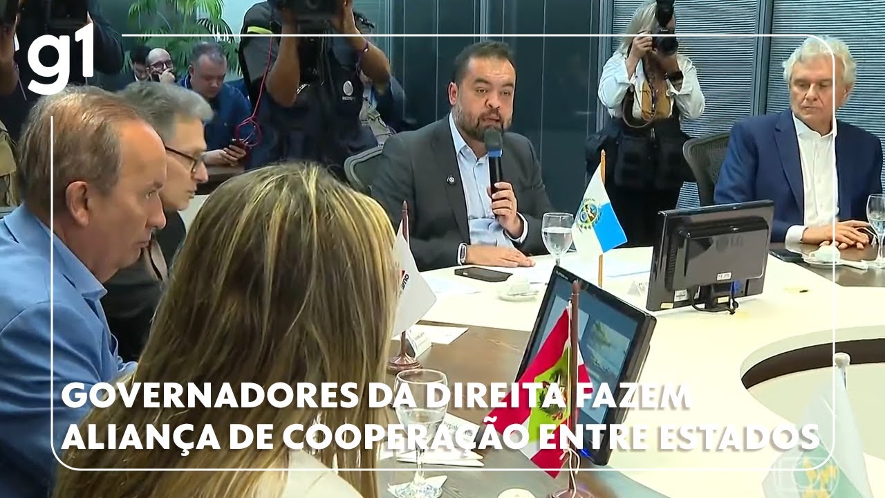 Governadores da direita anunciam plano de colaboração entre estados que não inclui governo federal