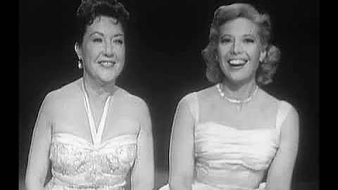 Ethel Merman, Dinah Shore--1958 TV Duet Medley