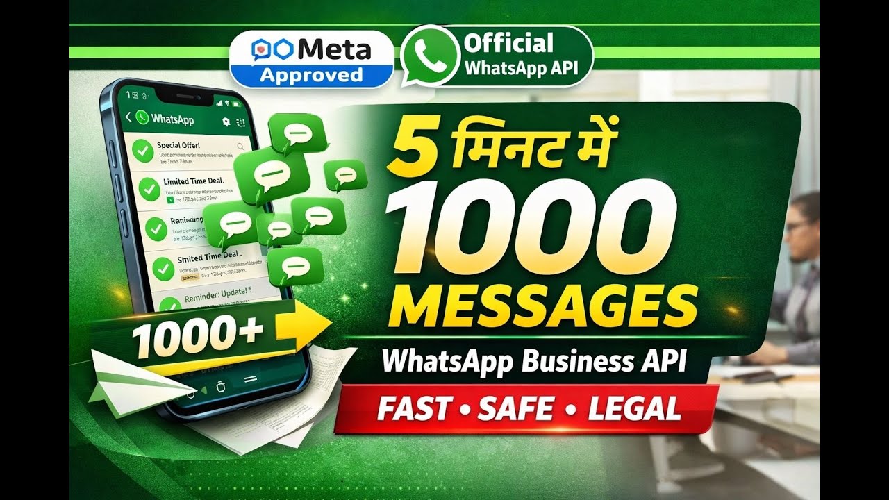 1000 Message Send 1,000 WhatsApp Messages in Just 5 Minutes ! Sirf 5 Minute Mein ...