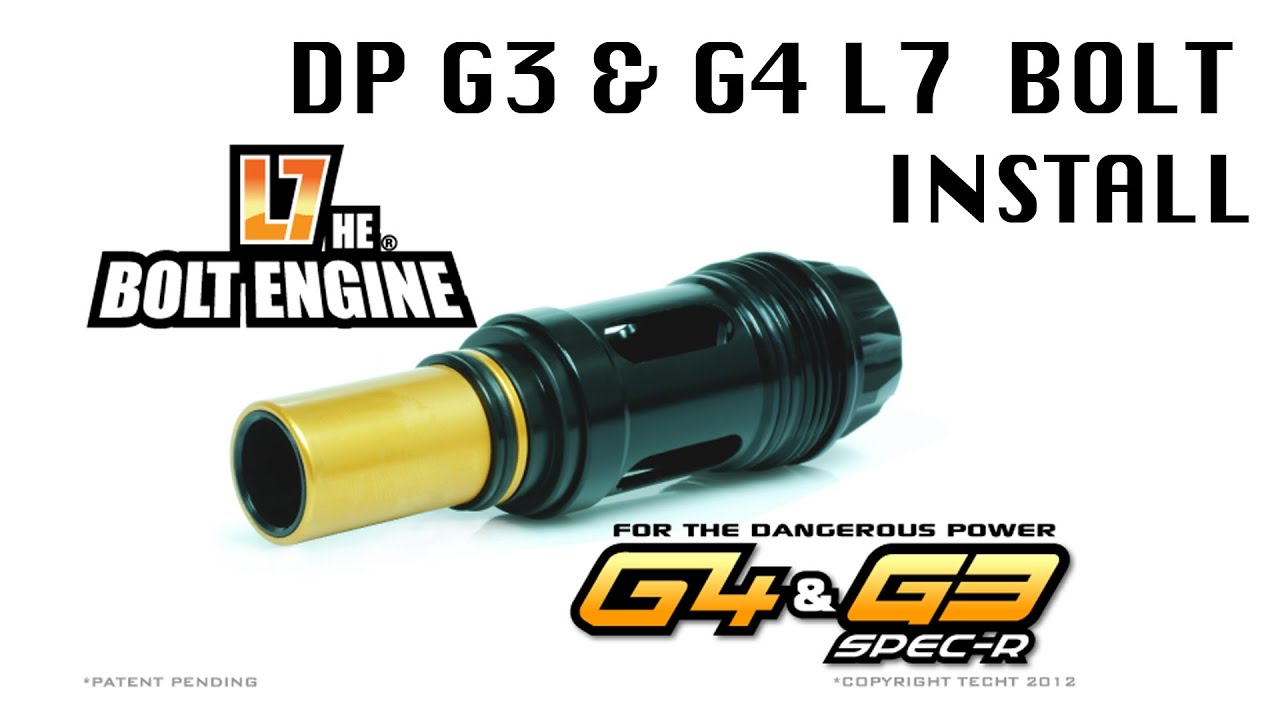 TechT L7 H.E. (High Efficiency) Bolt for the Dangerous Power G4 and Spec-R