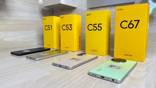 Realme C Series ! Realme C51  Realme C53  Realme C55  Realme C67 5G * Unboxing & Comparison