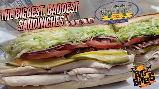 Beach Hut Deli Newport Beach, Massive Sandwiches Packed with Premium Ingredients #food #foodie #fyp