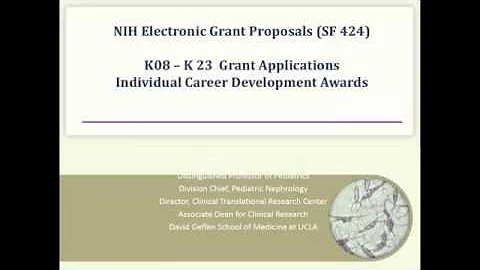Writing the NIH K Award (SF 424): K08-K23 Applicat...