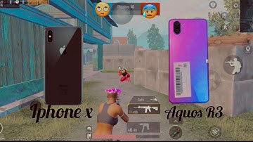 Iphone x vs aquos R3 full comparison pubg test | PUBG MOBILE