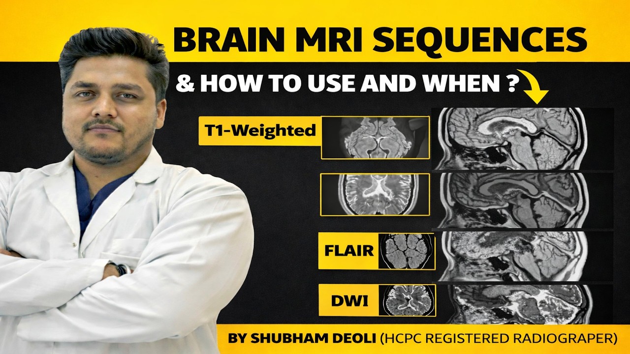 Brain MRI Sequences Explained | T1 T2 FLAIR DWI | When & How to Use Each Sequence