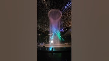 HSBC Rain Vortex - the world’s tallest indoor waterfall- Jewel Changi Singapore #springrain
