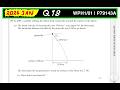 RWPH11/01 | P79143A | U1 Jan 2026 | Q18 Explained | Edexcel IAL Physics | Unit 1: Mechanics