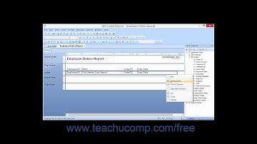 Crystal Reports 2013 Tutorial Drawing Boxes Business Objects Training
