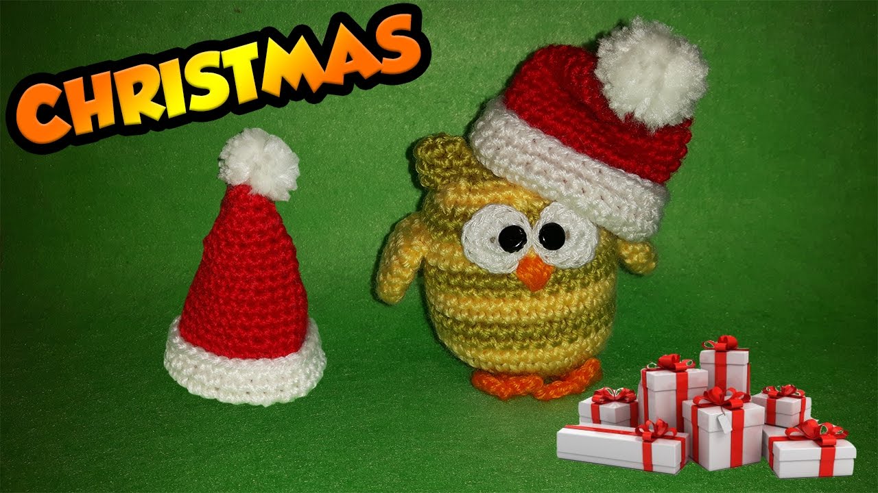 Cappello Babbo Natale Amigurumi Uncinetto Tutorial Chapéu Papai Noel Croche Sombrero Santa Claus