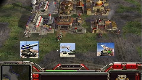Tomahawk Launcher vs Inferno Cannon vs Buggy (Command and Conquer Shockwave)(Main Artillery)