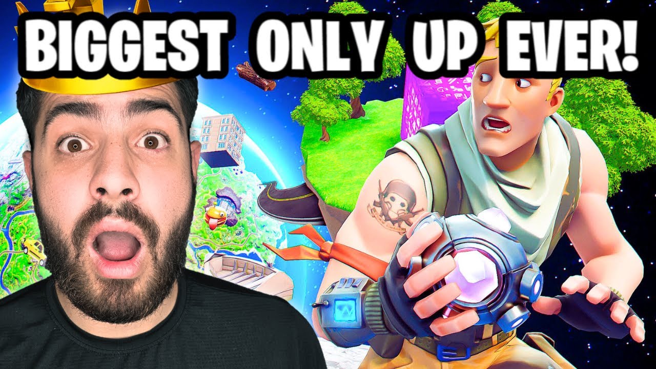 BIGGEST Fortnite Only Up Ever! (100 Players)