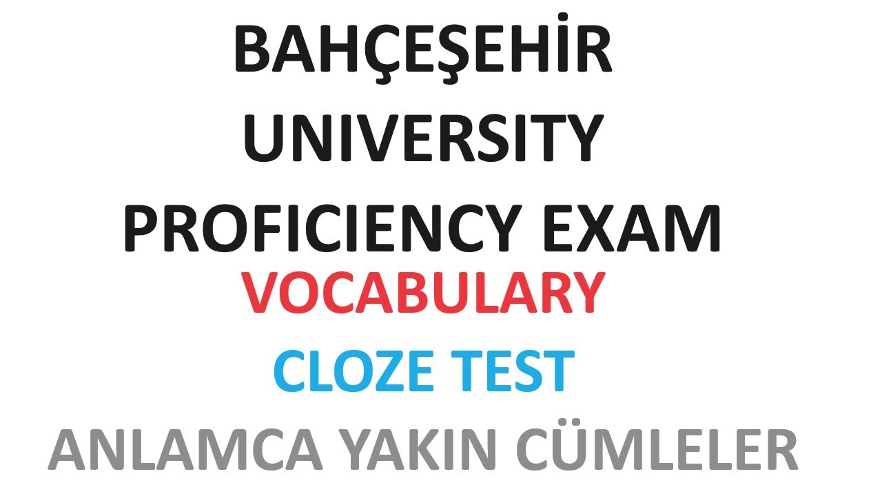 #1 bahçeşehir üniversitesi bau muafiyet açıklamalı soru çözümleri 1-25. sorular