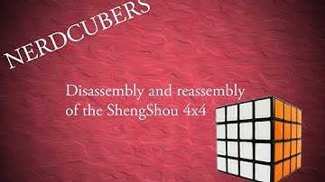 How to disassemble and reassemble a ShengShou 4x4