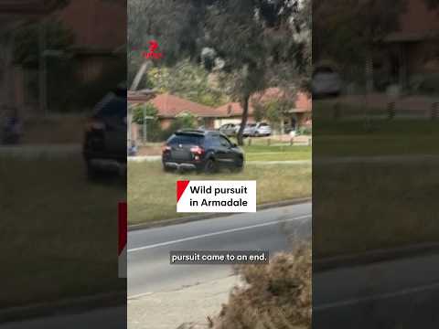 Wild police pursuit in Armadale