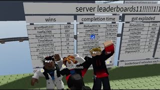 ROBLOX: cart ride around nothing (Blocked Friends Are Back, NaefBG And Rodya, Commentary, Winning!)