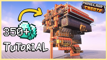 How To Make The Most COMPACT Diamond Farm in Minecraft Without Tree Farm With Create! Tutorial
