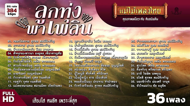 รวมเพลง ลูกทุ่ง พาเพลิน 36 เพลง #เพลงต้นฉบับ #แม่ไม้เพลงไทย