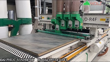 MÁY CNC NESTING 4 ĐẦU FULL LINE gấp gia công đẩy ván tự động PRO-R4F