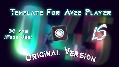 Template For Avee Player // By @LuyxLS [Time SynthWave Original Versión] New Template