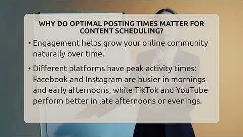 Why Do Optimal Posting Times Matter For Content Scheduling? - Everyday-Networking
