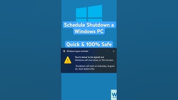 Schedule Shutdown a Windows PC [100% Working]